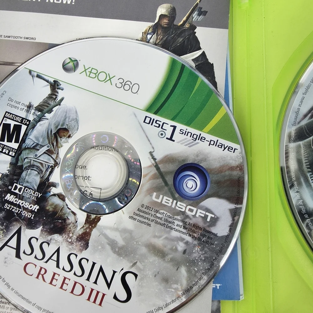 Assassin's Creed III (Xbox 360) - Green Case by Ubisoft